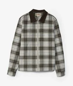 Stüssy Frank Plaid Zip Long Sleeve Shirt