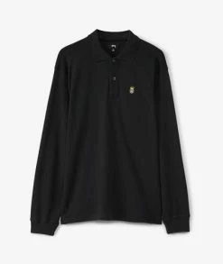 Stüssy Long Sleeve Rib Polo -Camisas Ventas 1140311 BLAC sivasdescalzo St ssy LS RIB POLO 1671724839 500
