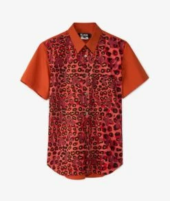 Comme Des Garçons Black Leopard Shortsleeve Shirt