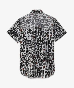 Comme Des Garçons Black Leopard Short Sleeve Shirt -Camisas Ventas 1G B017 052 1 sivasdescalzo Comme des Gar ons Black LEOPARD SHORTSLEEVE SHIRT 1619775298 4