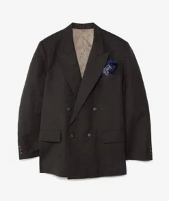 KAPITAL Cotton Linen Herringbone Jacket