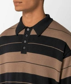 Willy Chavarria Charlie Brown Stripe Sweater Polo Shirt 5 Willy Chavarria Charlie Brown Stripe Sweater Polo Shirt -Camisas Ventas AW22 040 sivasdescalzo WILLY CHAVARRIA CHARLIE BROWN STRIPE SWEATER POLO 1663768392 3