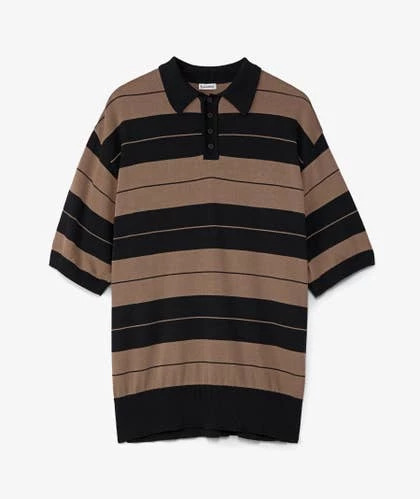 Willy Chavarria Charlie Brown Stripe Sweater Polo Shirt 4 Willy Chavarria Charlie Brown Stripe Sweater Polo Shirt - Imagen 4