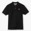 Comme Des Garçons Play Red Heart Polo Shirt