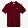 Comme Des Garçons Play Red Heart Polo Shirt