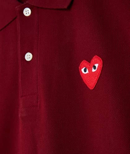 Comme Des Garçons Play Red Heart Polo Shirt 2 Comme Des Garçons Play Red Heart Polo Shirt - Imagen 2
