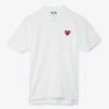 Comme Des Garçons Play Red Heart Polo Shirt
