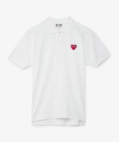 Comme Des Garçons Play Red Heart Polo Shirt