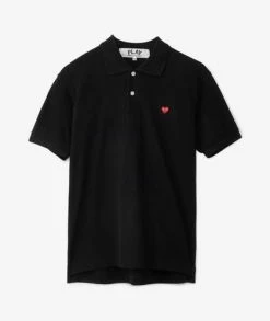 Comme Des Garçons Play Black Heart Polo Shirt
