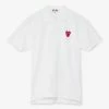 Comme Des Garçons Play Red Heart Polo Shirt