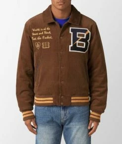 Billionaire Boys Club Corduroy Collared Varsity Jacket