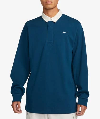 Nike Solo Swoosh Rugby Polo Shirt 1 Nike Solo Swoosh Rugby Polo Shirt