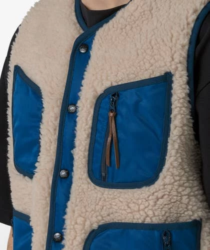 KAPITAL Bonding Fleece Beach Vest 2 KAPITAL Bonding Fleece Beach Vest - Imagen 2