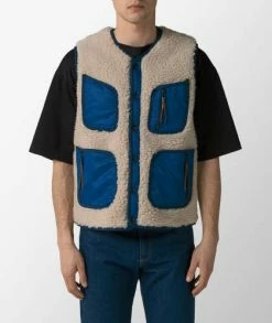 KAPITAL Bonding Fleece Beach Vest