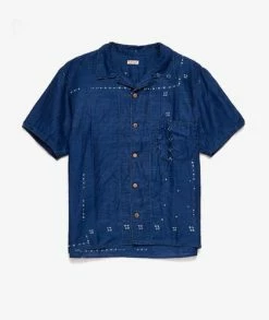 KAPITAL Bandana Dye Aloha Shirt -Camisas Ventas EK 628 IDG sivasdescalzo kapital French Cloth Linen Bandana Dye Aloha Shirt EK 628 IDG 1