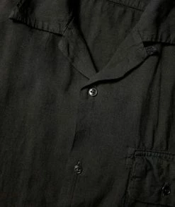 KAPITAL Soft Linen Hunting NAM Aloha Shirt -Camisas Ventas EK 702 Black sivasdescalzo kapital Soft Linen Hunting NAM Aloha Shirt EK 702 Black 4