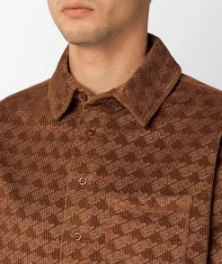 ERL Corduroy Embossed Woven Shirt -Camisas Ventas ERL05B001 sivasdescalzo ERL UNISEX CORDUROY EMBOSSED SHIRT WOVEN 1670921145 2