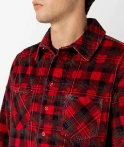 ERL Unisex Plaid Corduroy Shirt -Camisas Ventas ERL05B008 sivasdescalzo ERL UNISEX PLAID CORDUROY SHIRT WOVEN 1668518157 2
