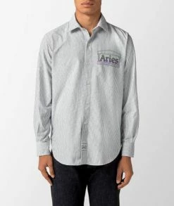 Aries Arise Oxford Stripe Shirt