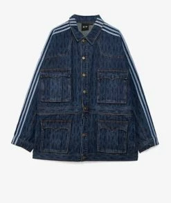 ADIDAS Unisex Monogram Denim Track Jacket X IVY PARK