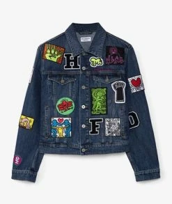 Honey Fucking Dijon Denim Jacket X Keith Haring