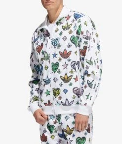 ADIDAS Gender Neutral Firebird Monogram Track Jacket X Jeremy Scott