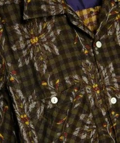 Needles Short Sleeve Classic Shirt -Camisas Ventas JO129 sivasdescalzo NEEDLES Short Sleeve Classic Shirt W Cu Ac Flower Plaid Jq 1634892984 2