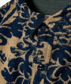 KAPITAL Damask Work Shirt -Camisas Ventas K2011LS094 IDG sivasdescalzo KAPITAL Flannel DAMASK Discharge dye GRANDE Work Shirt 1611907714 2