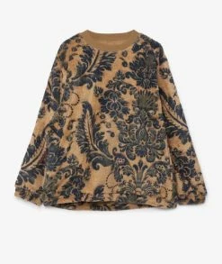 KAPITAL Damask Fleece Big Crewneck