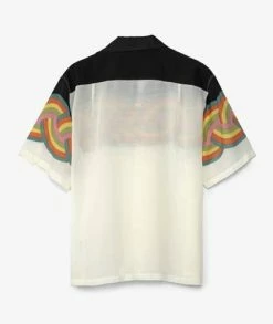 KAPITAL Silk Rayon Rainbow Wrangle Aloha Shirt -Camisas Ventas K2204SS073 BLK sivasdescalzo KAPITAL SILK RAYON RAINBOW WRANGLE COLLAR ALOHA 1657724108 4