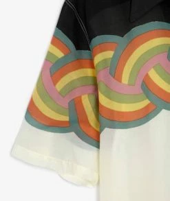 KAPITAL Silk Rayon Rainbow Wrangle Aloha Shirt -Camisas Ventas K2204SS073 BLK sivasdescalzo KAPITAL SILK RAYON RAINBOW WRANGLE COLLAR ALOHA 1657724119 3