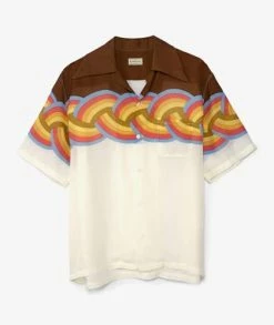 KAPITAL Silk Rayon Rainbow Wrangle Aloha Shirt