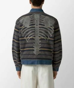 KAPITAL 11.5oz Denim Reversible Zip-Up Work Jacket -Camisas Ventas K2210LJ053 sivasdescalzo KAPITAL 11.5OZ DENIM BONE LINING REVERSIBLE ZIP UP WORK JKT 1676385987 29