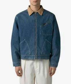 KAPITAL 11.5oz Denim Reversible Zip-Up Work Jacket