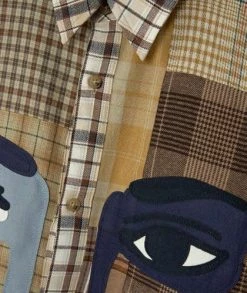 KidSuper Work Face Checked Shirt -Camisas Ventas KSPS01 057 sivasdescalzo KidSuper Work Face Checked Cotton Shirt 1653039173 2