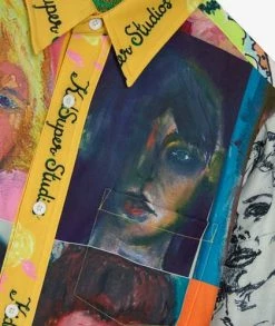 KidSuper Faces Buttonup Shirt -Camisas Ventas KSPS01 082 sivasdescalzo KidSuper Faces Buttonup 1653039065 2