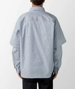 Le PÈRE Double Sleeve Button Down Shirt -Camisas Ventas LPMW0009 TP 004 sivasdescalzo le P RE Double Sleeve Button Down Shirt 1662475909 6