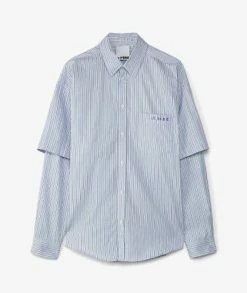 Le PÈRE Double Sleeve Button Down Shirt -Camisas Ventas LPMW0009 TP 004 sivasdescalzo le P RE Double Sleeve Button Down Shirt 1662475958 1