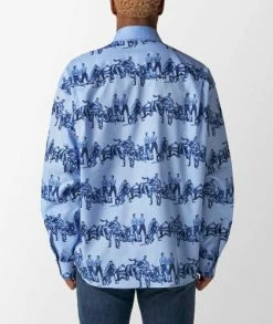 Le PÈRE Cherry Button Down Shirt -Camisas Ventas LPMW0013 049 sivasdescalzo le P RE CHERRY BUTTON DOWN 1670941847 109