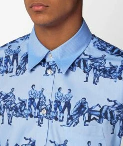 Le PÈRE Cherry Button Down Shirt -Camisas Ventas LPMW0013 049 sivasdescalzo le P RE CHERRY BUTTON DOWN 1670941857 108