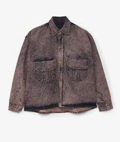 Liberal Youth Ministry Acid Wash Denim Shirt