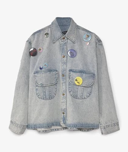 Liberal Youth Ministry Washed Denim Woven Shirt 1 Liberal Youth Ministry Washed Denim Woven Shirt