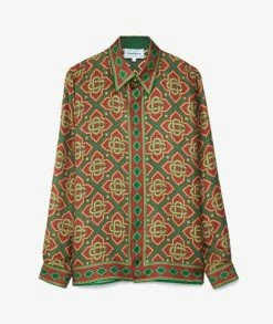 Casablanca Printed Silk Twill Shirt