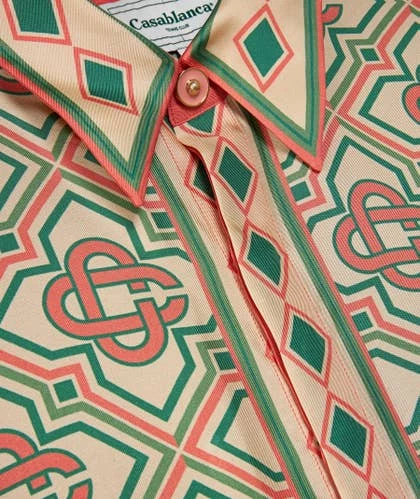 Casablanca Printed Silk Twill Shirt 2 Casablanca Printed Silk Twill Shirt - Imagen 2