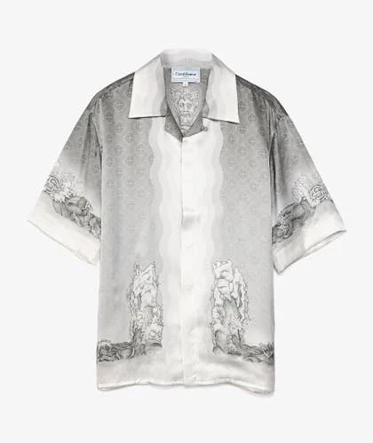 Casablanca Printed Silk Satin Shirt 1 Casablanca Printed Silk Satin Shirt