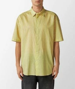 SOFTHYPHEN Cotton Linen Stripe Shirt