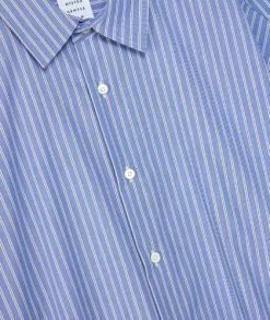 MISTERGENTLEMAN Stripe Modern Shirt 3 MISTERGENTLEMAN Stripe Modern Shirt -Camisas Ventas MGT SSH02 BLU sivasdescalzo MISTERGENTLEMAN STRIPE MODERN S S SHIRT 1633428230 2