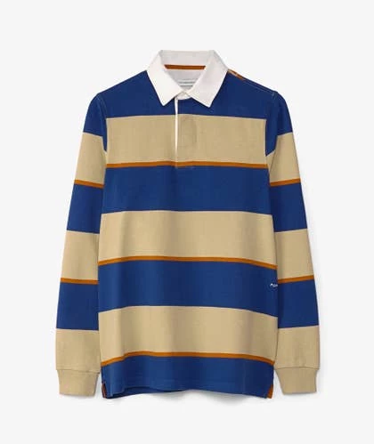 Pop Trading Company Striped Rugby Polo Shirt 1 Pop Trading Company Striped Rugby Polo Shirt