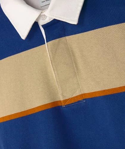 Pop Trading Company Striped Rugby Polo Shirt 2 Pop Trading Company Striped Rugby Polo Shirt - Imagen 2