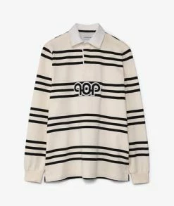 Pop Trading Company Pub Striped Rugby Polo Shirt
